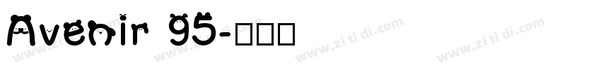 Avenir 95字体转换